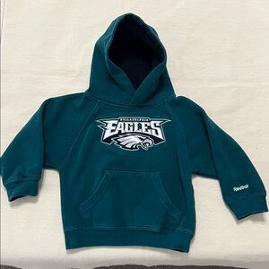 NFL Reebok  Green Philadelphia Eagles Pullover Hoodie
